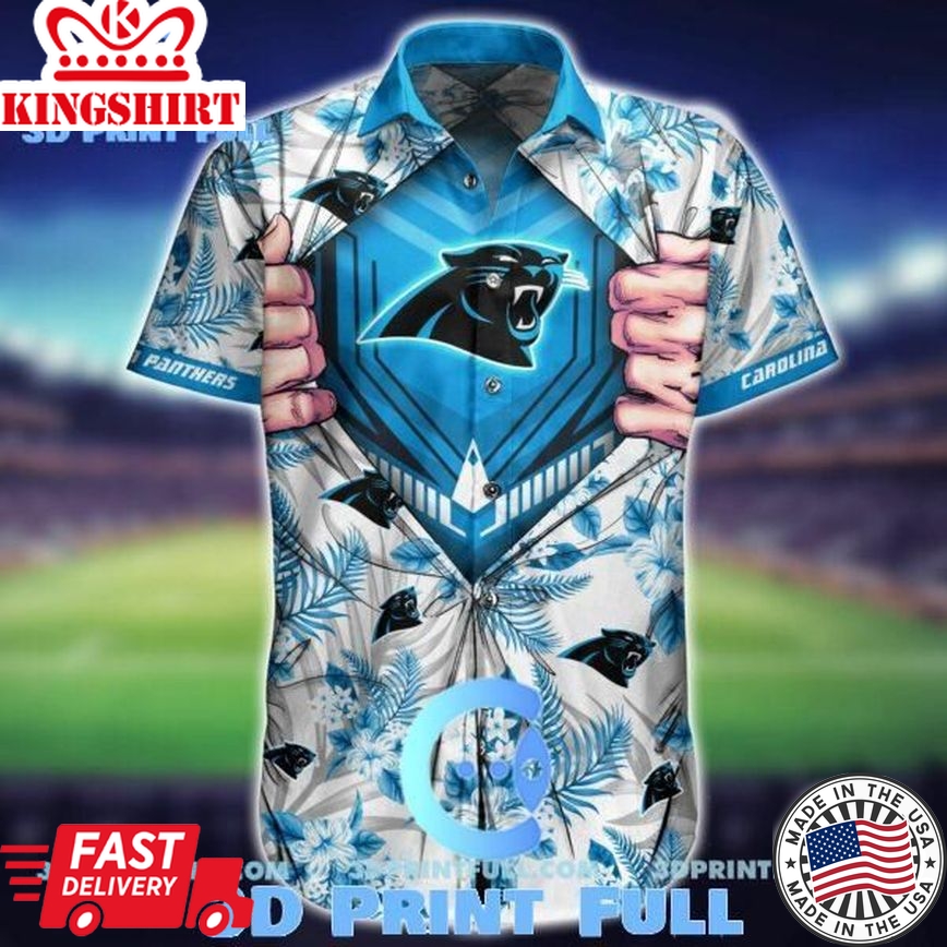 NFL Carolina Panthers Hawaiian Shirt Short 8