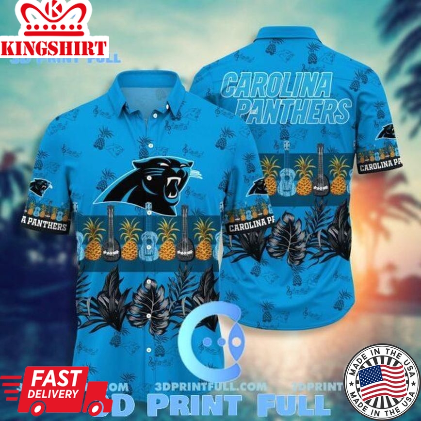 NFL Carolina Panthers Hawaiian Shirt Short Trending Summer 2