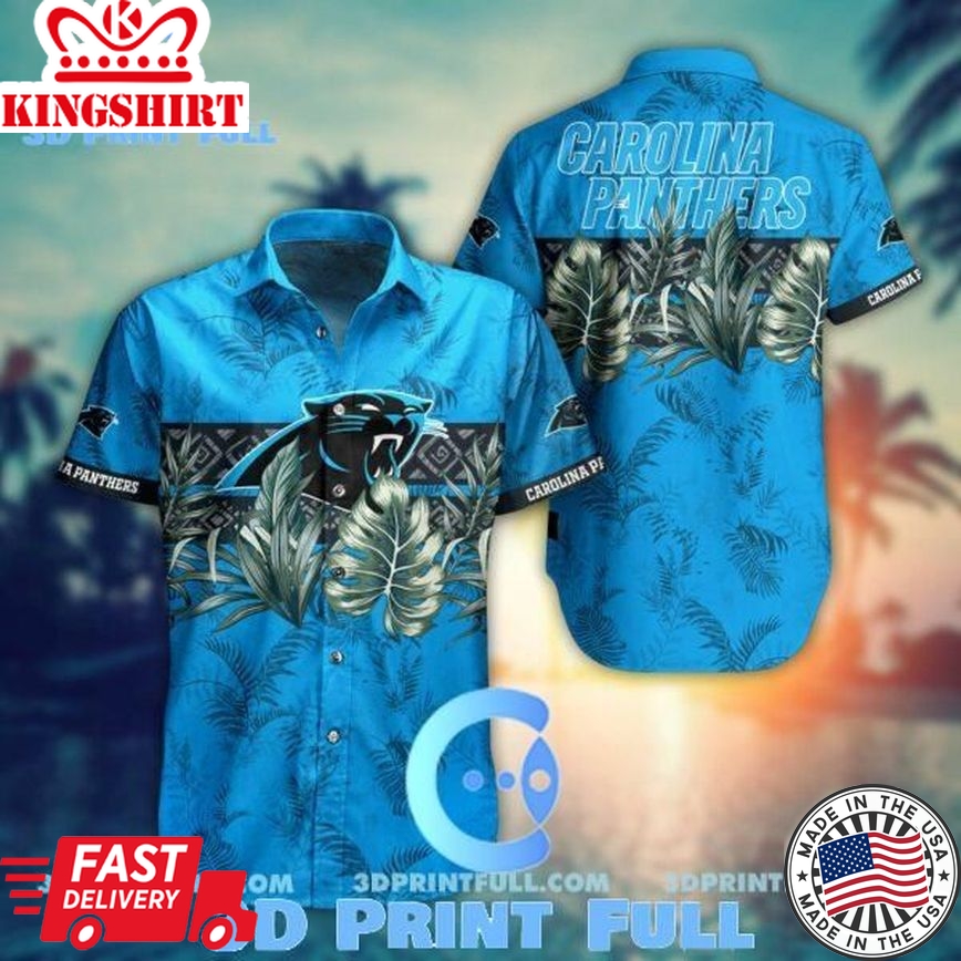 NFL Carolina Panthers Hawaiian Shirt Short Trending Summer Collection Trending Hawaiian Shirts