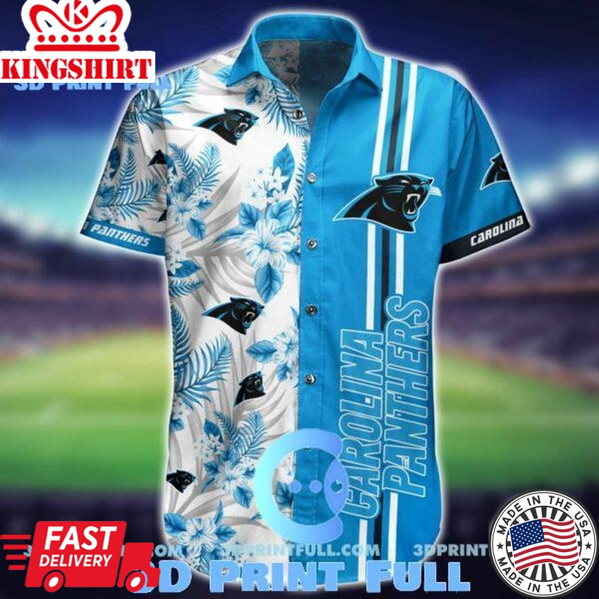 NFL Carolina Panthers Hawaiian Shirt Shorts