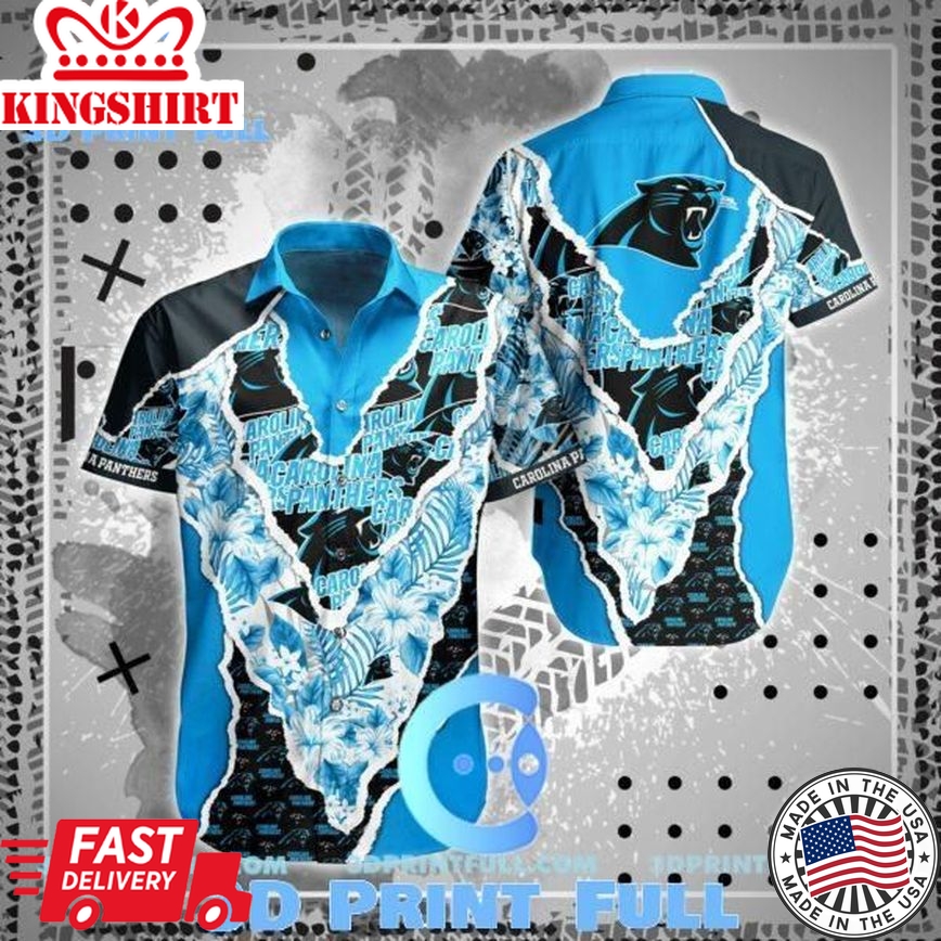 NFL Carolina Panthers Hawaiian Shirt Top Trending Summer Collection Trending Hawaiian Shirts