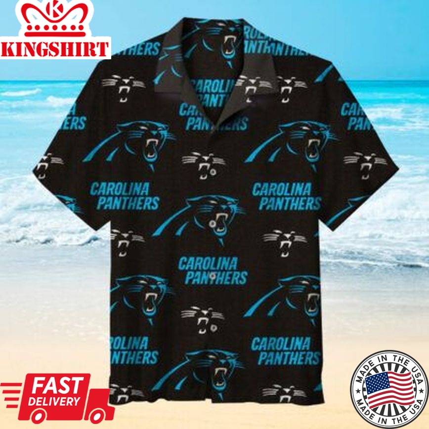 NFL Carolina Panthers Logo Hawaiian Shirt For Man & Women