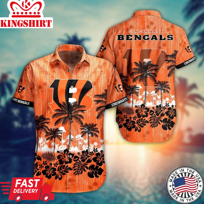 NFL Cincinnati Bengals Hawaiian Shirt And Short This Summer Trending Hawaiian Shirts Design 2