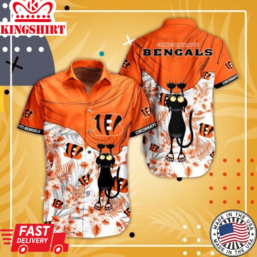 NFL Cincinnati Bengals Hawaiian Shirt Short For Fans 03