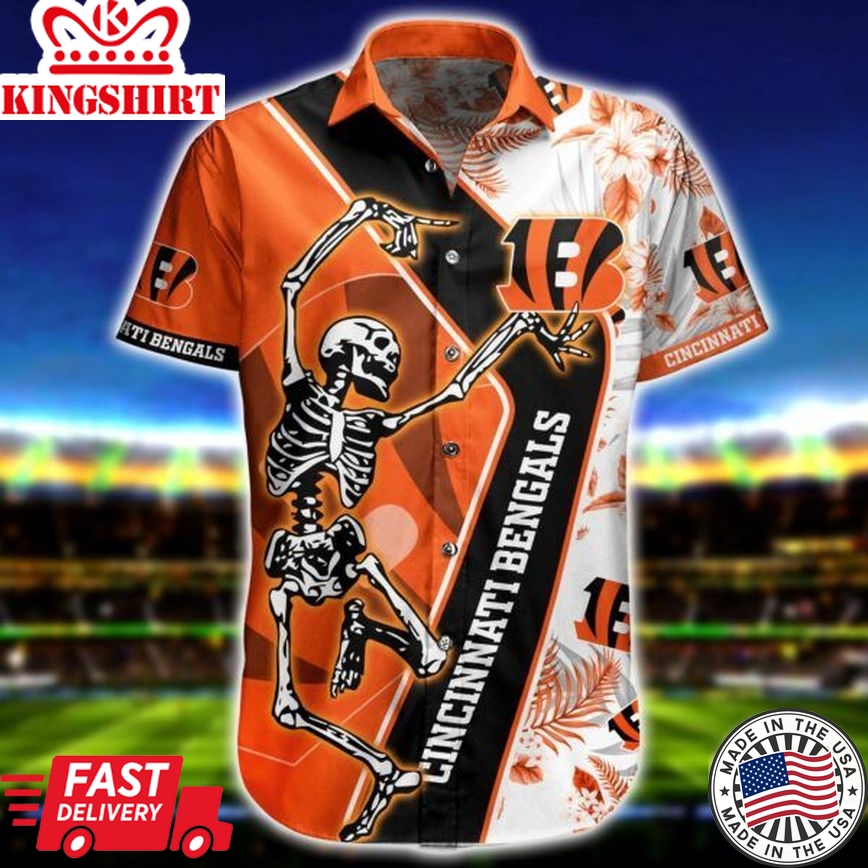 NFL Cincinnati Bengals Hawaiian Shirt Short For Fans 08