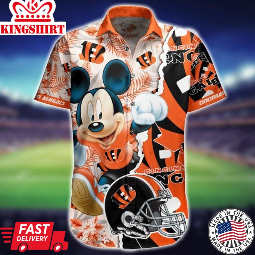 NFL Cincinnati Bengals Hawaiian Shirt Short For Fans