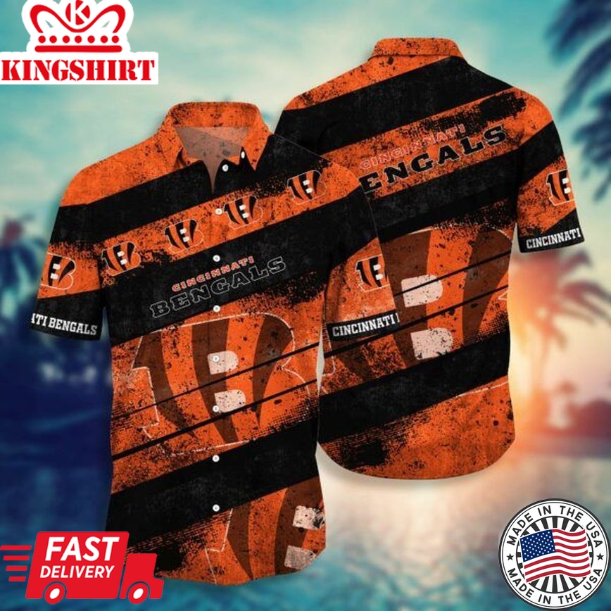 NFL Cincinnati Bengals Hawaiian Shirt Short Style Hot Trending 01