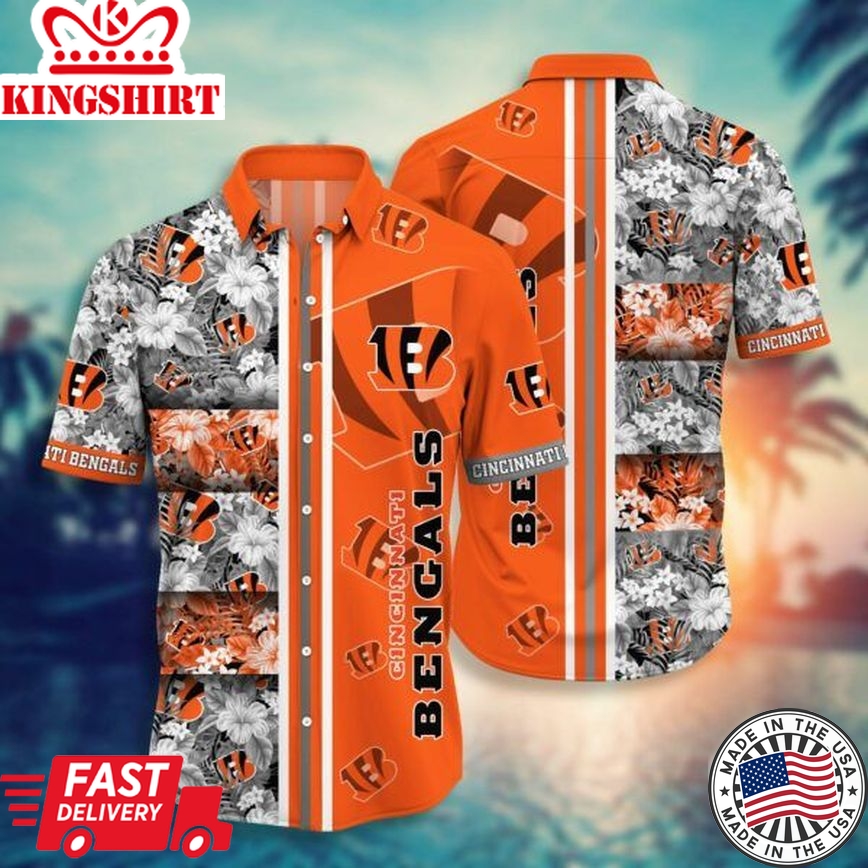 NFL Cincinnati Bengals Hawaiian Shirt Short Style Hot Trending 04