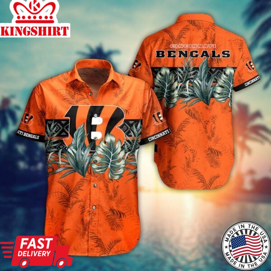 NFL Cincinnati Bengals Hawaiian Shirt Short Style Hot Trending Summer Collection Trending Hawaiian Shirts