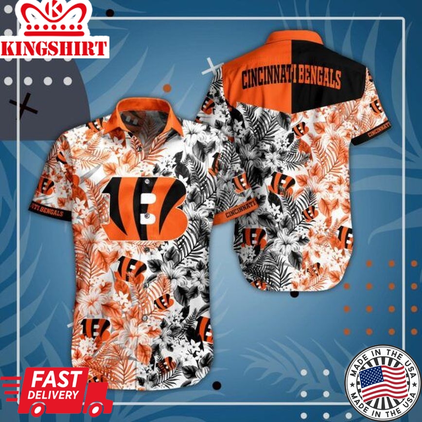 NFL Cincinnati Bengals Hawaiian Shirt Short Summer Collection Trending Hawaiian Shirts