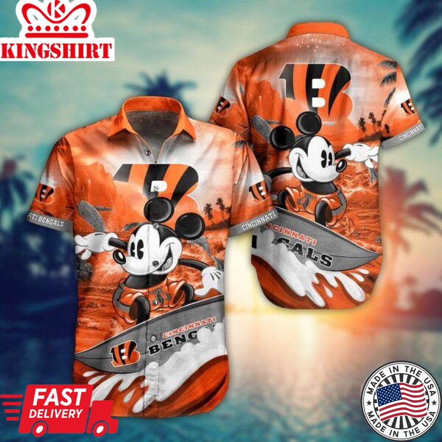 NFL Cincinnati Bengals Hawaiian Shirt Trending Summer Collection Trending Hawaiian Shirts