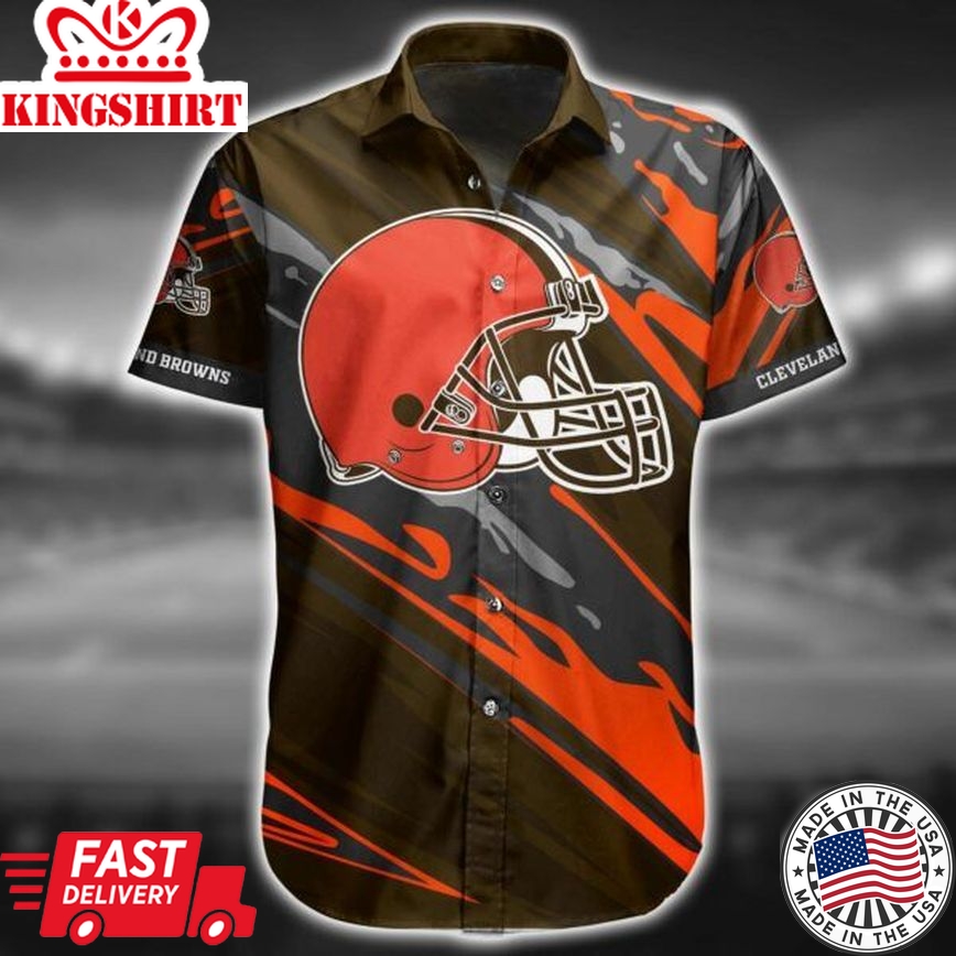 NFL Cleveland Browns Hawaiian Shirt Short For Fans