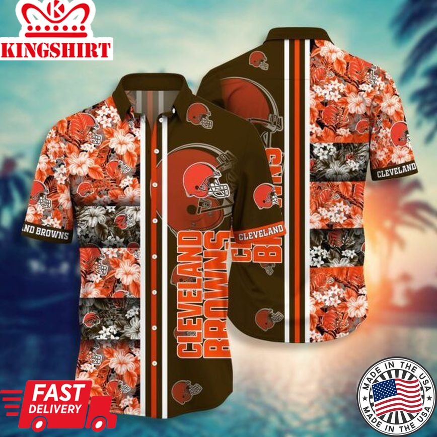 NFL Cleveland Browns Hawaiian Shirt Short Style Hot Trending 01