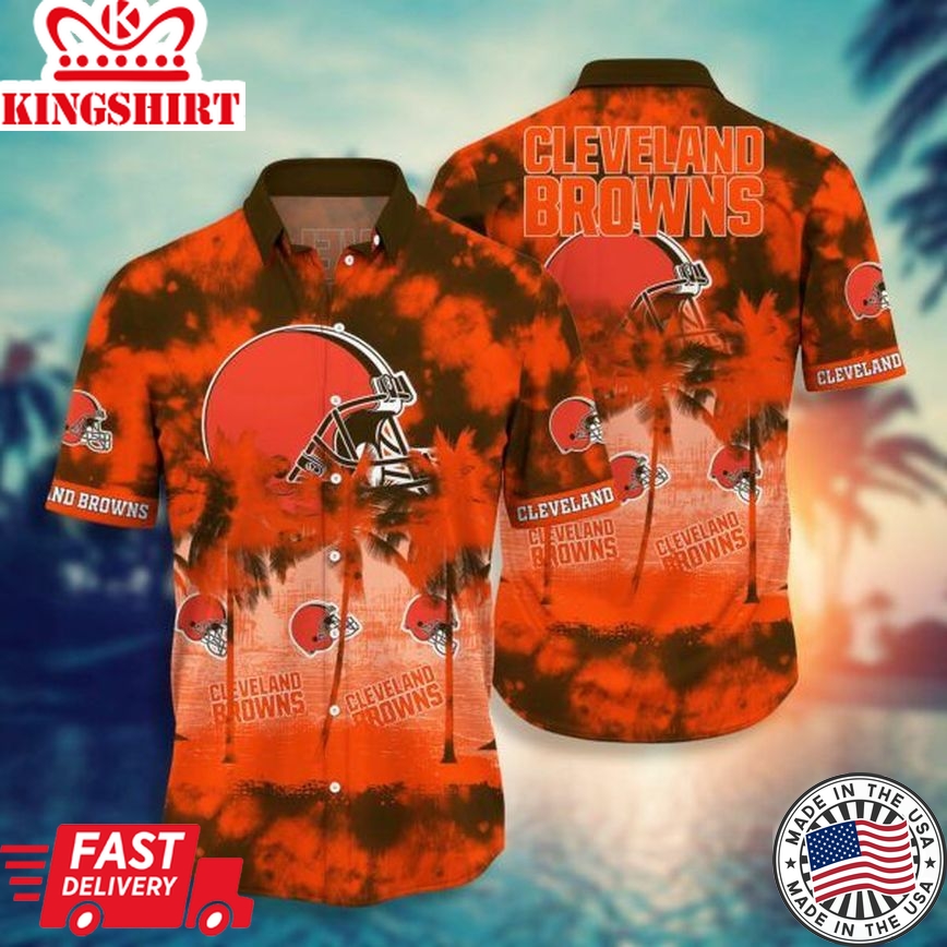 NFL Cleveland Browns Hawaiian Shirt Short Style Hot Trending 02