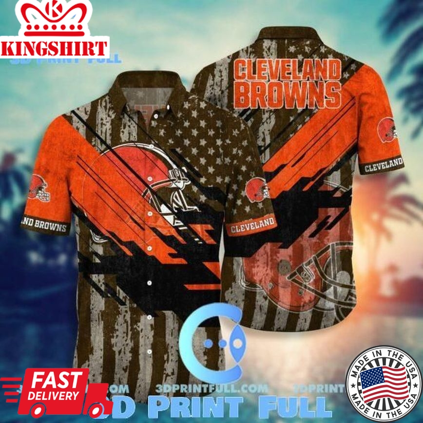 NFL Cleveland Browns Hawaiian Shirt Short Style Hot Trending 03