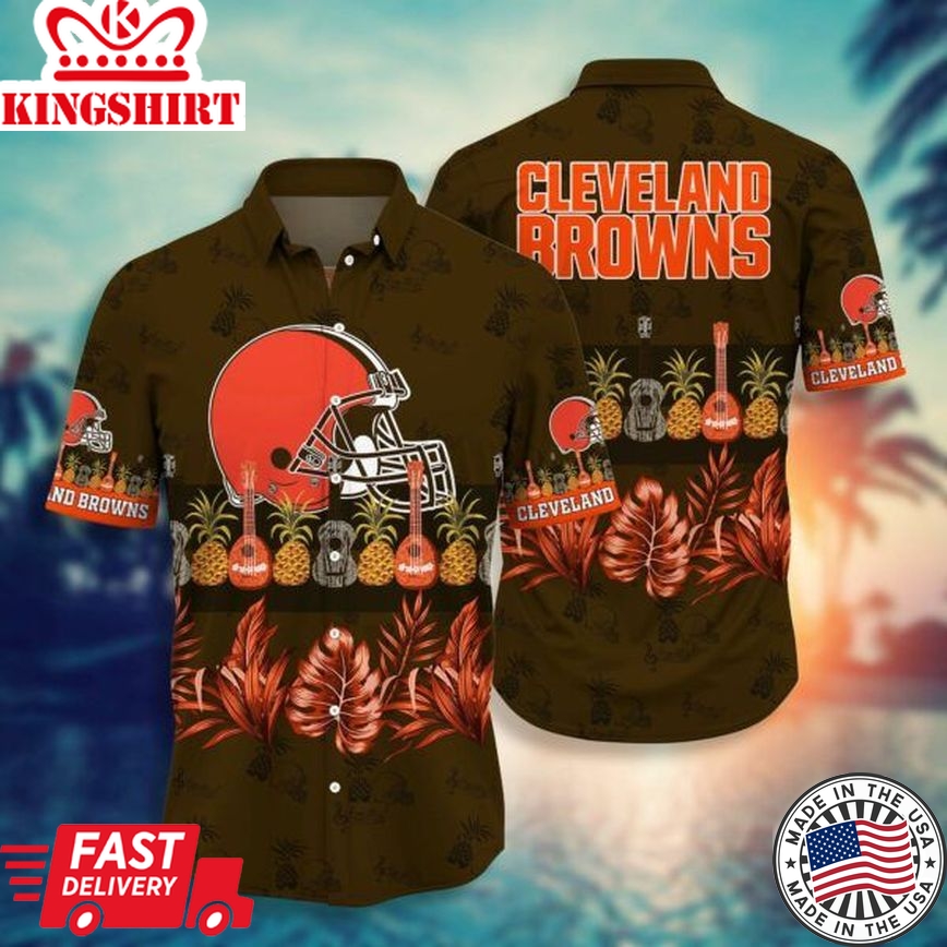 NFL Cleveland Browns Hawaiian Shirt Short Style Hot Trending Summer 01