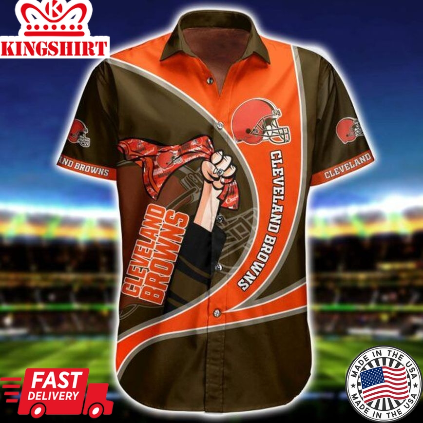 NFL Cleveland Browns Hawaiian Shirt Short Summer Collection Trending Hawaiian Shirts