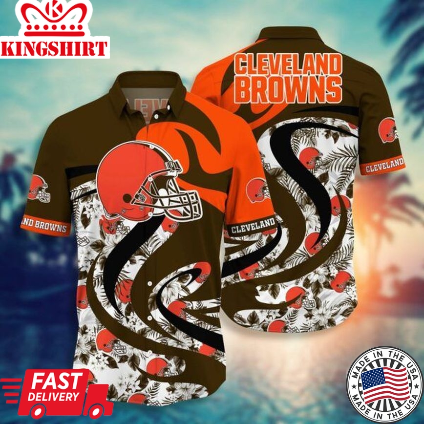 NFL Cleveland Browns Hawaiian Shirt Style Hot Trending 01