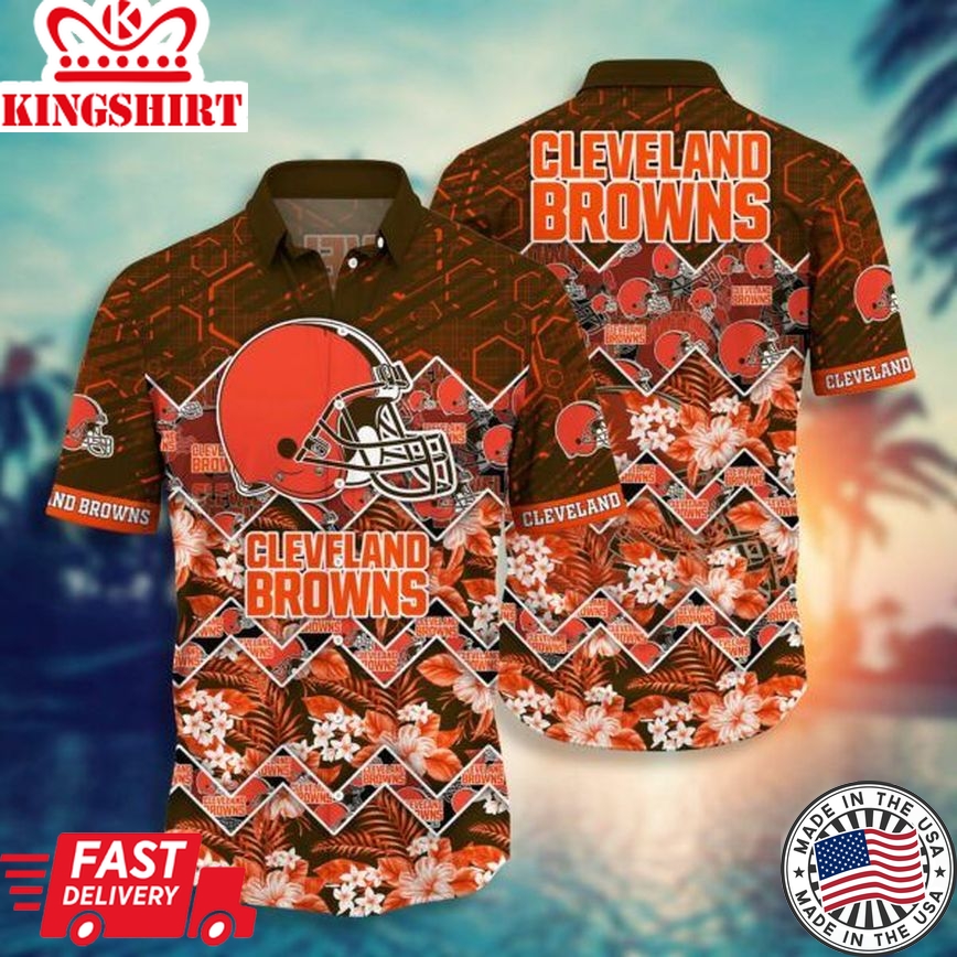 NFL Cleveland Browns Hawaiian Shirt Style Hot Trending 02