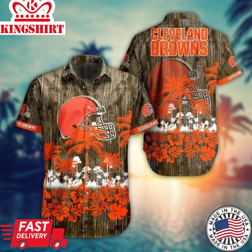 NFL Cleveland Browns Hawaiian Shirt Summer Trending Hawaiian Shirts Design 2