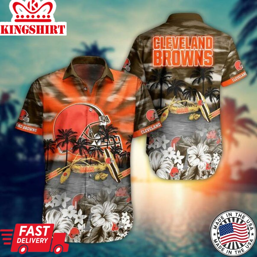 NFL Cleveland Browns Hawaiian Shirt Summer Trending Hawaiian Shirts Design 3