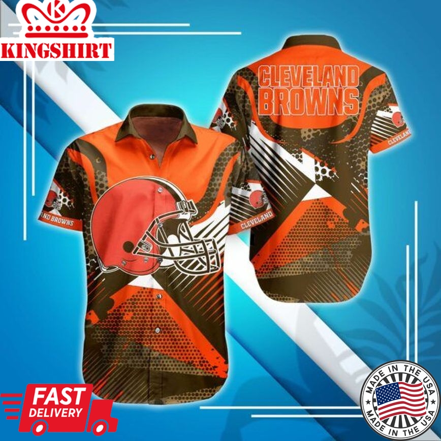 NFL Cleveland Browns Hawaiian Shirt Top Trending Summer Collection Trending Hawaiian Shirts