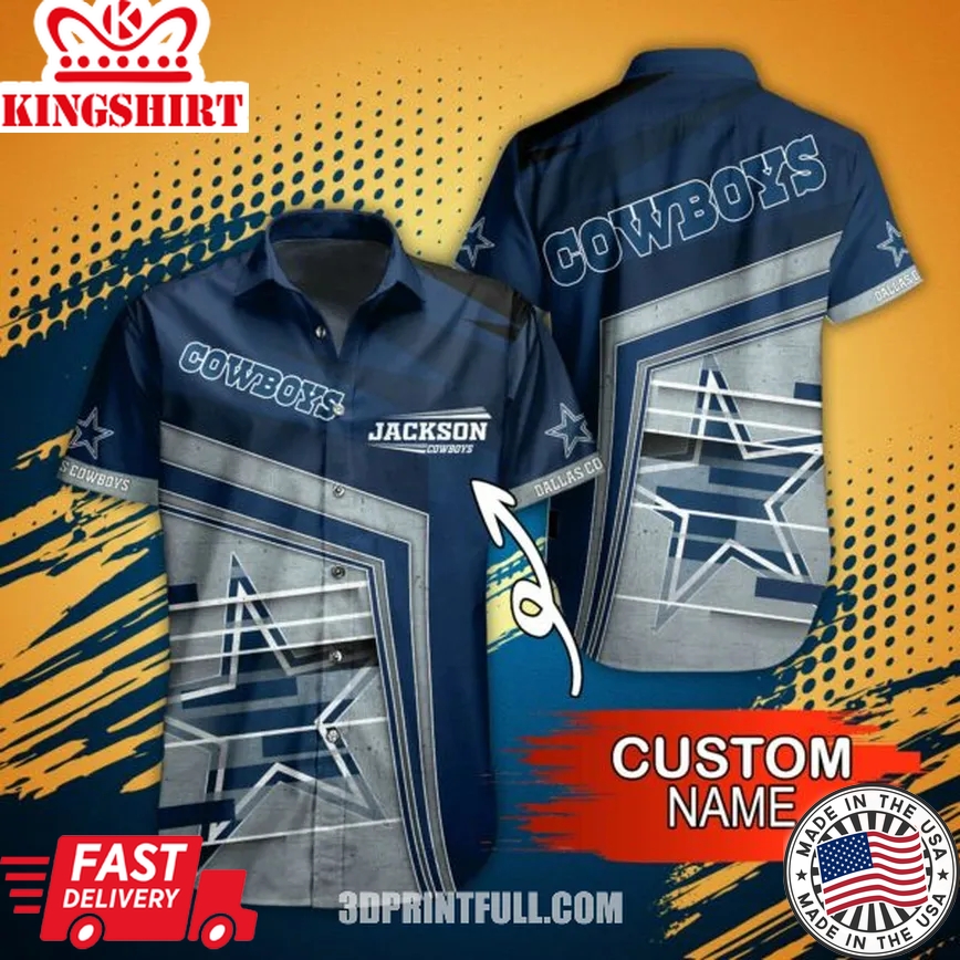 NFL Dallas Cowboys Hawaiian Shirt And Short This Summer Trending Hawaiian Shirts Design 1