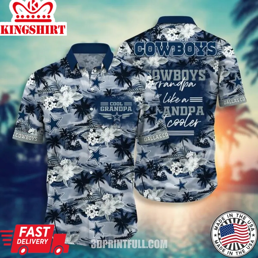 NFL Dallas Cowboys Hawaiian Shirt For Grandparent New