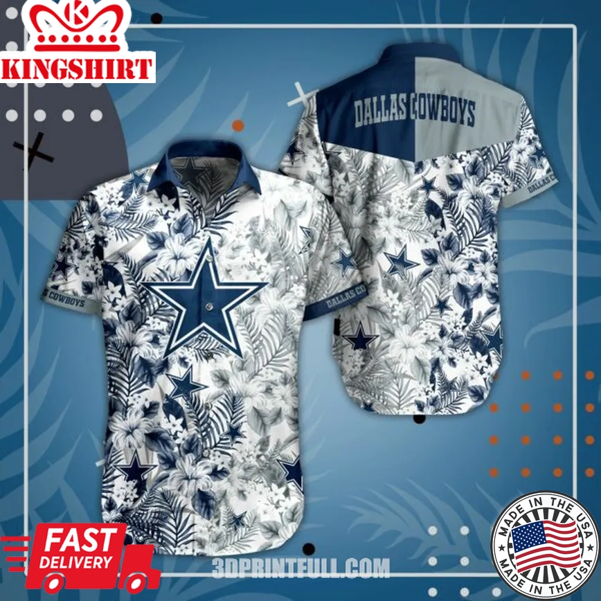 NFL Dallas Cowboys Hawaiian Shirt Short For Fans 4