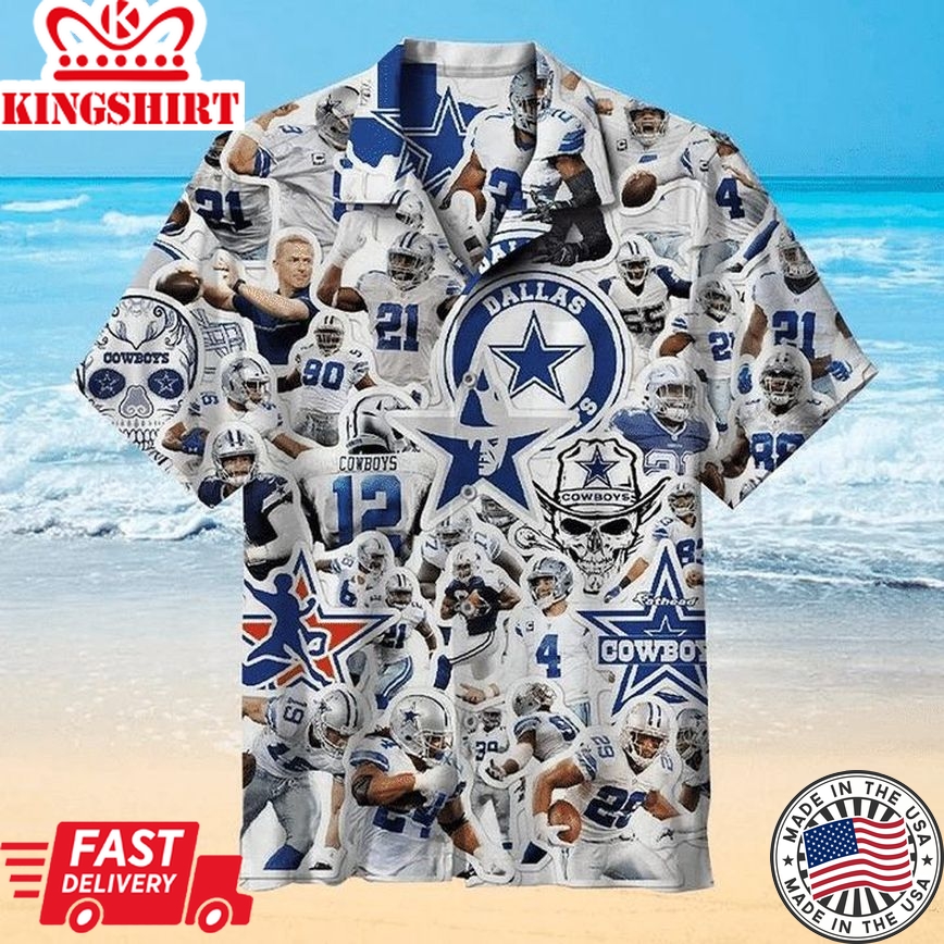 Nfl Dallas Cowboys Legends Trendy Hawaiian Shirt Aloha Shirt