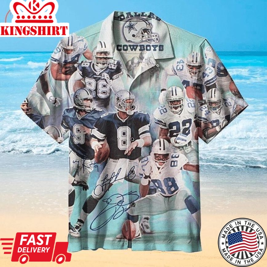 Nfl Dallas Cowboys Legends Trendy Hawaiian Shirt V2 Aloha Shirt