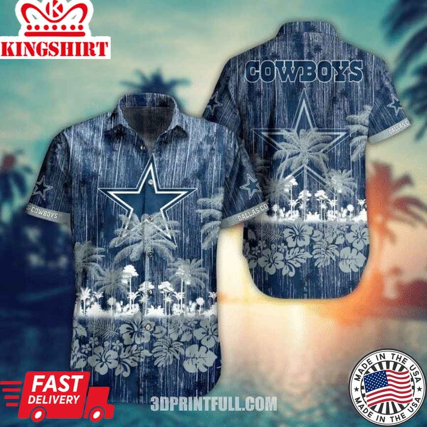 Nfl Dallas Cowboys Rain Edition Trendy Hawaiian Shirt Aloha Shirt