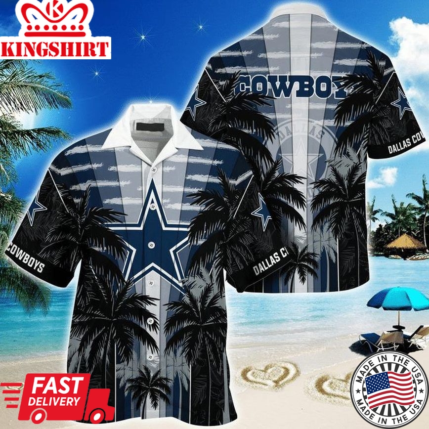 Nfl Dallas Cowboys Star Rise Up In Coconut Forest Trendy Hawaiian Shirt Aloha Shirt