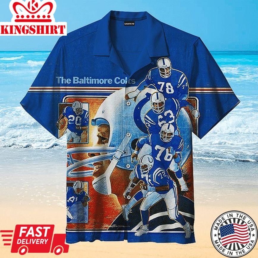 Nfl Indianapolis Colts Legends Blue Trendy Hawaiian Shirt Aloha Shirt