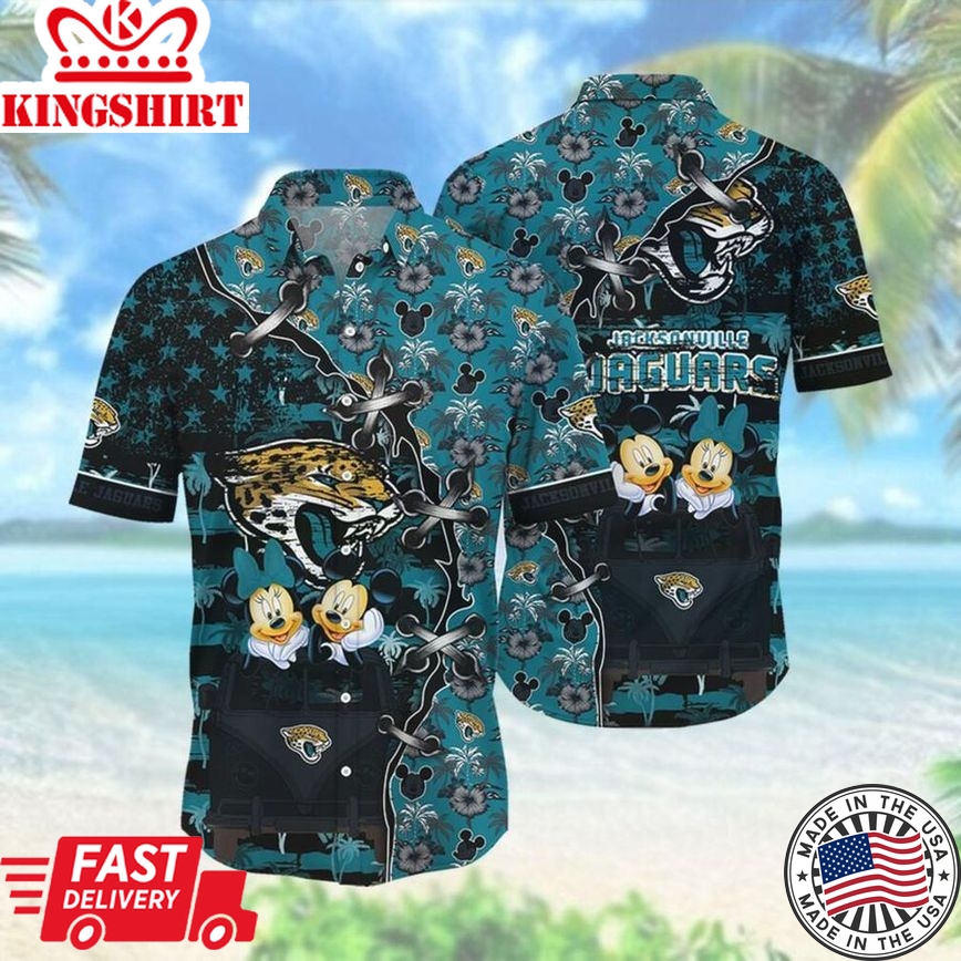 Nfl Jacksonville Jaguars Mickey Daisy Mouse Trendy Hawaiian Shirt Aloha Shirt