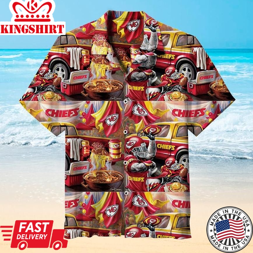 NFL Kansas City Chiefs Casual Hawaiian Shirt