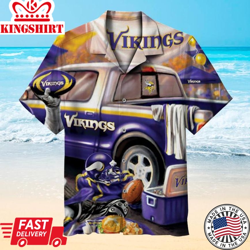 NFL Minnesota Vikings Retro Hawaiian Shirts