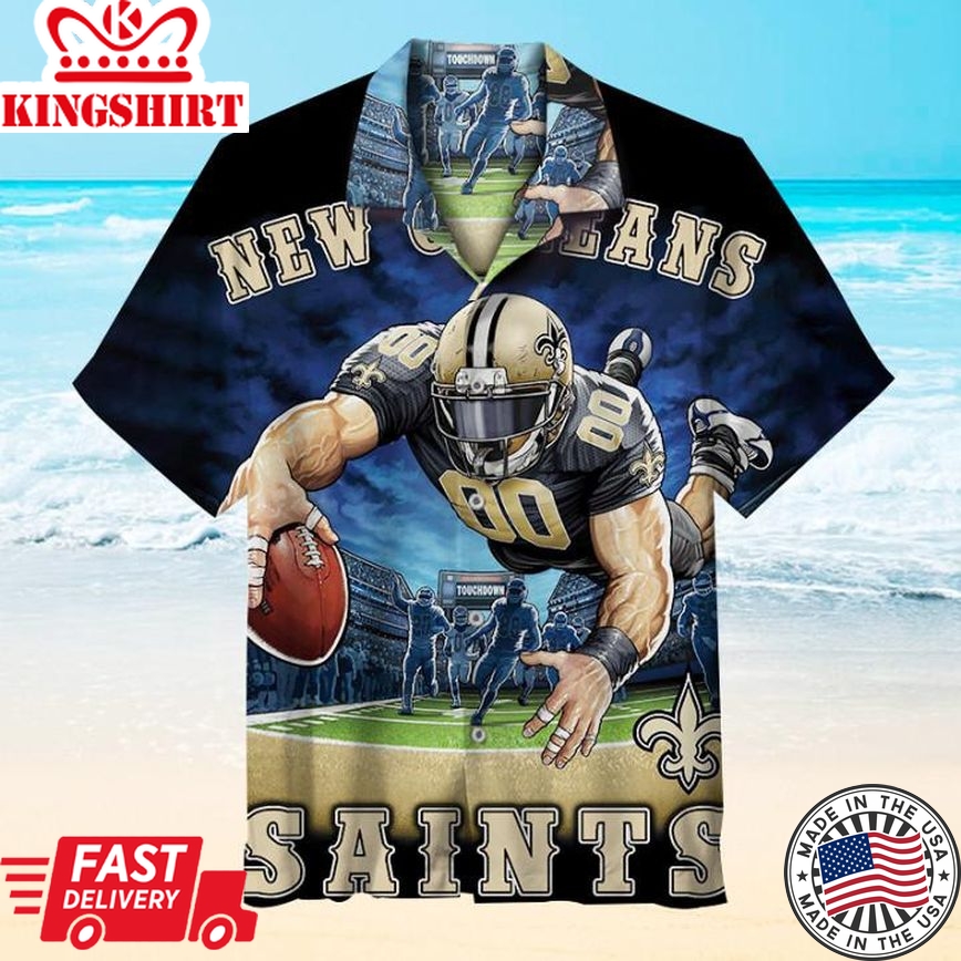 NFL New Orleans Saints Hawaiian Shirt Short Sleeve