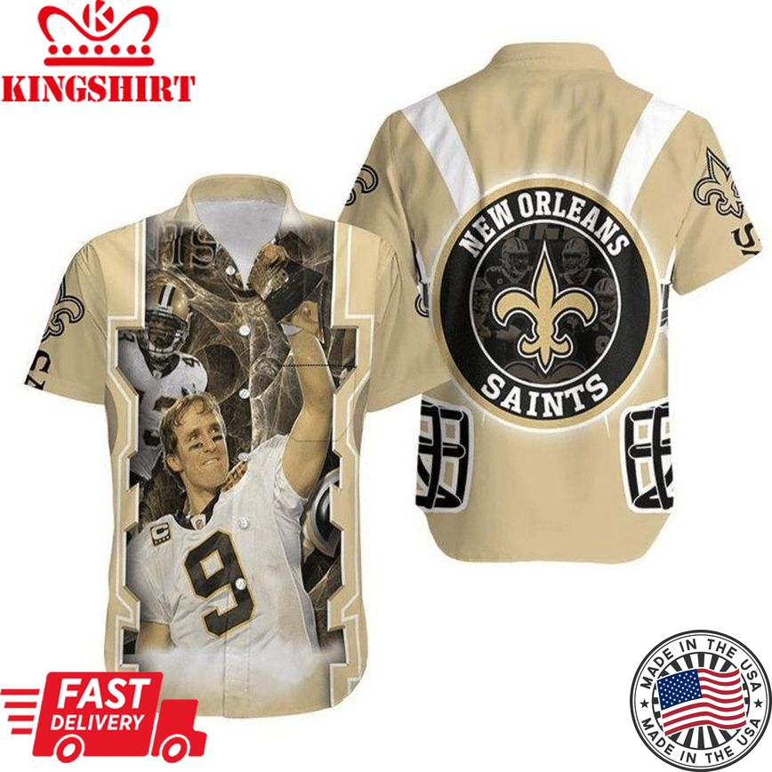 Nfl New Orleans Saints Legend Player 9 Trendy Hawaiian Shirt Aloha Shirt