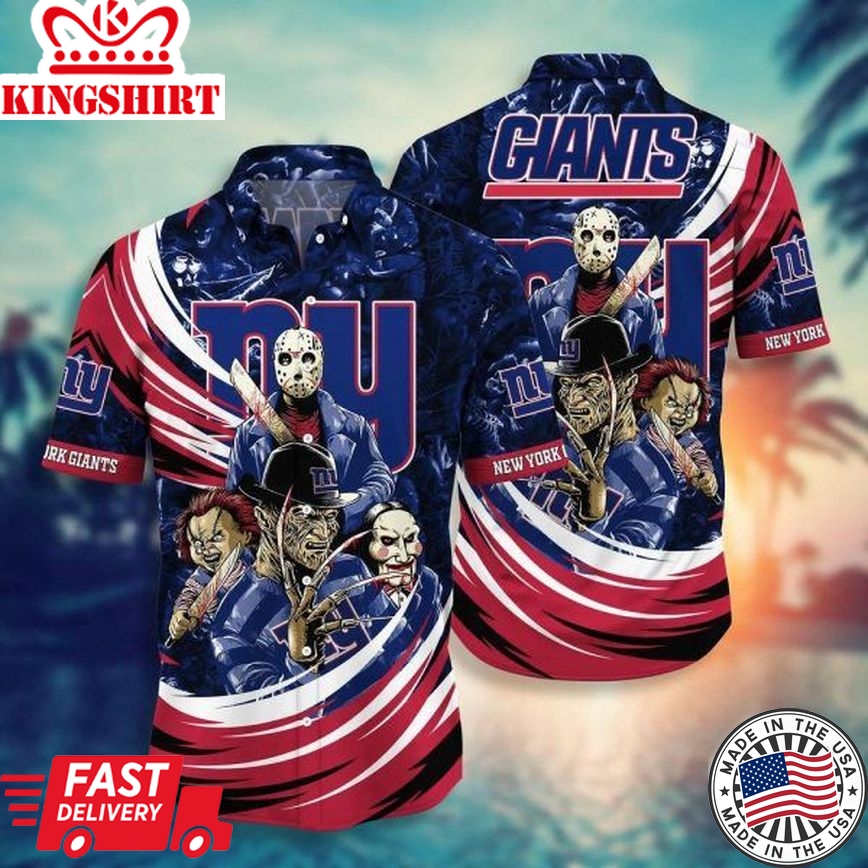 Nfl New York Giants Halloween Night Trendy Hawaiian Shirt Aloha Shirt