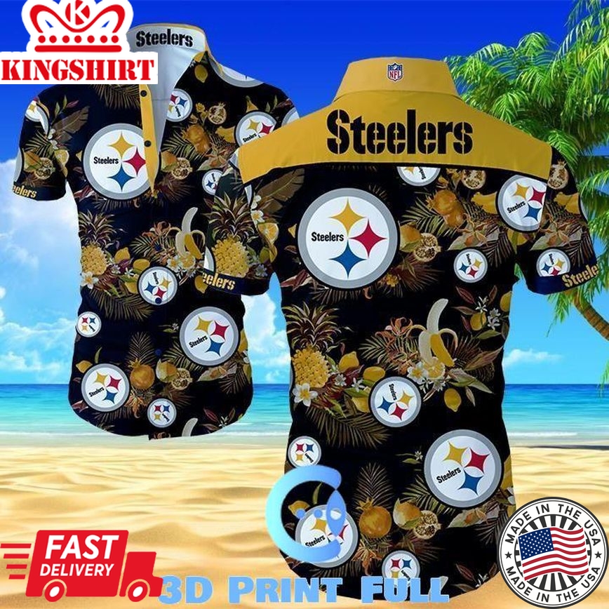 NFL Pittsburgh Steelers Classic Premium Hawaiian Shirts Summer Collection Trending Hawaiian Shirts