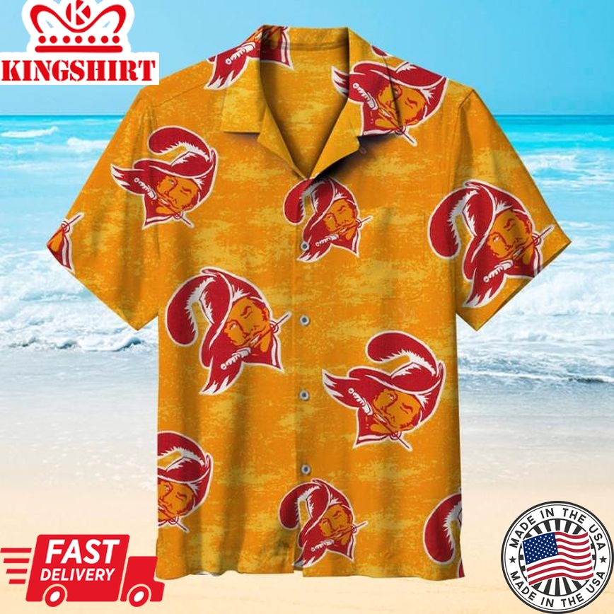 NFL Tampa Bay Buccaneers Hawaiian Shirt Regular Fit Short Sleeve