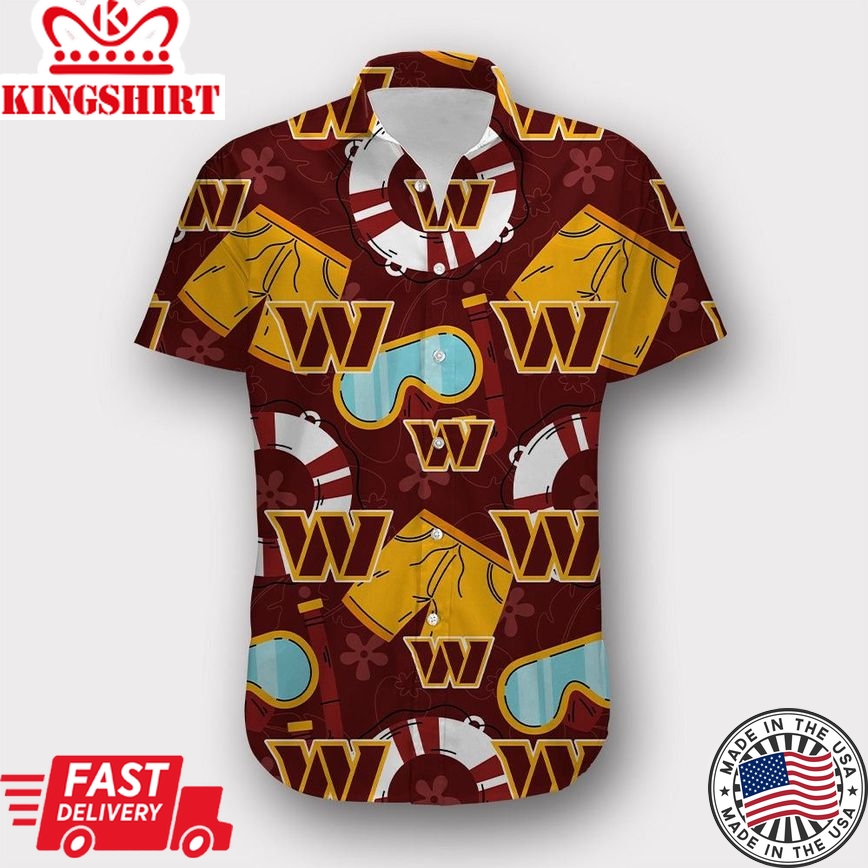 Nfl Washington Commanders Cool Summer Trendy Hawaiian Shirt Aloha Shirt