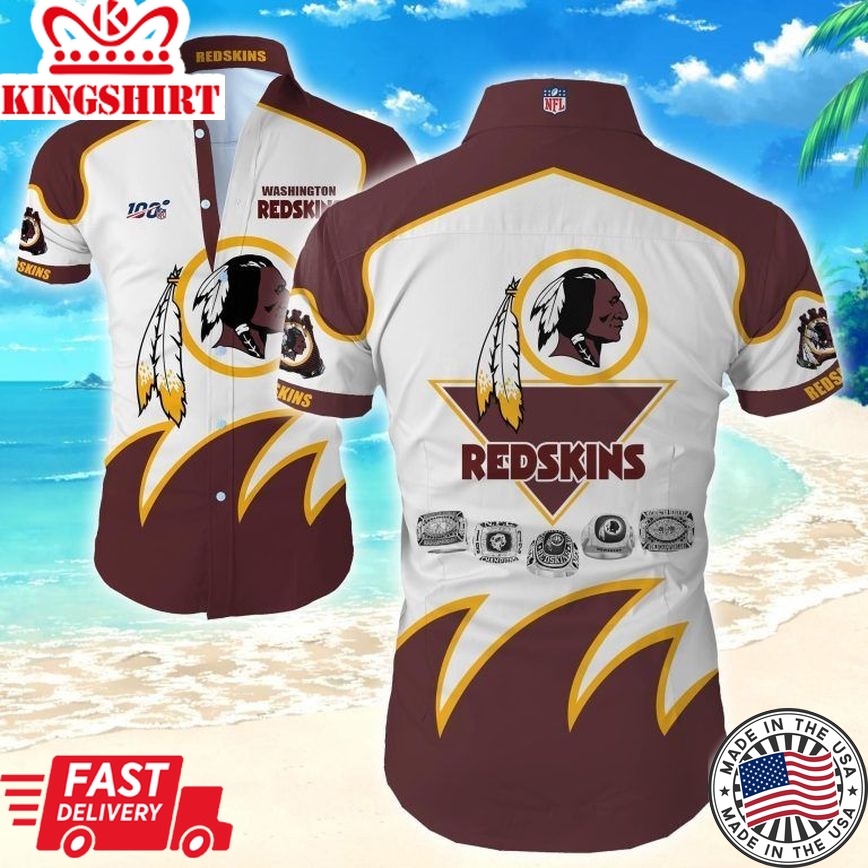 NFL Washington Football Team Hawaiian Shirt: Beach Vibes, Tropical Shirt for Men