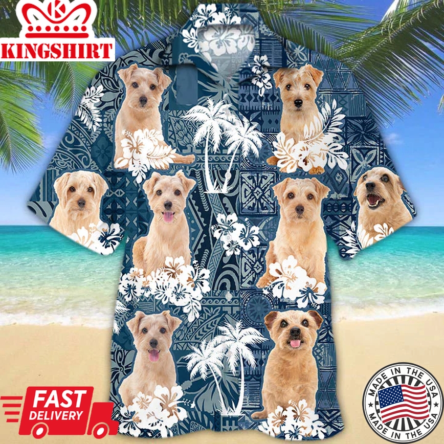 Norfolk Terrier Trendy Hawaiian Shirt