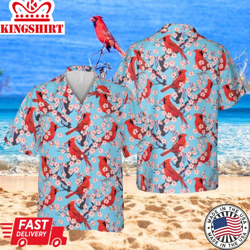 Northern Cardinal Hawaii Shirt, Reyn Spooner Shirts