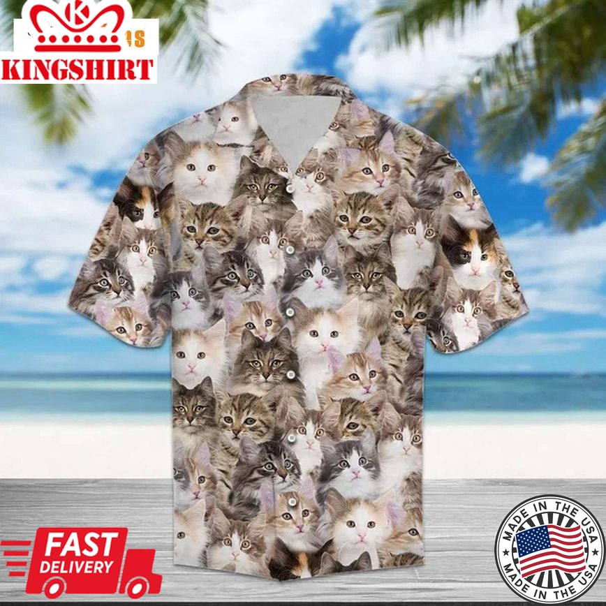 Norwegian Forest Cat Awesome, Cat Trendy Hawaiian Shirt Perfect Gifts For Your Loved Ones