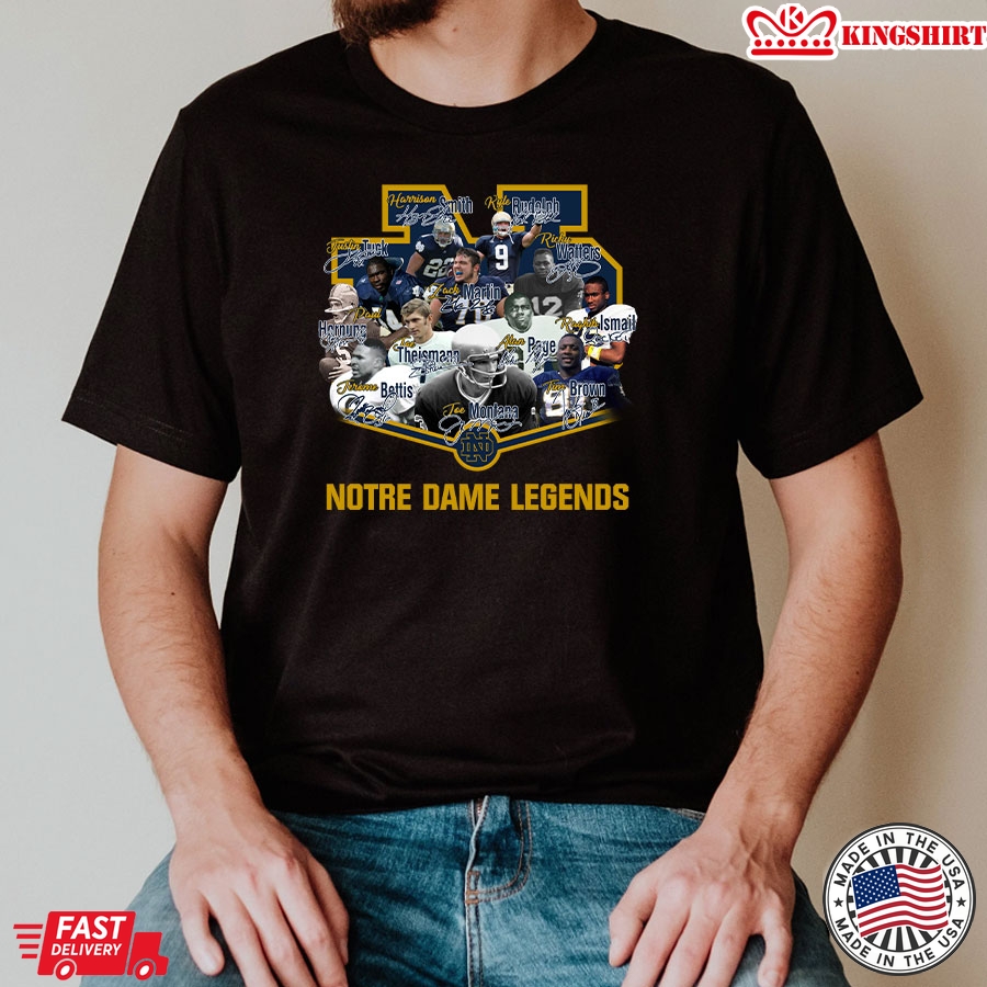 Notre Dame Fighting Irish Football Legends T-Shirt