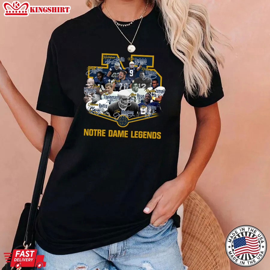 Notre Dame Fighting Irish Football Legends T-Shirt