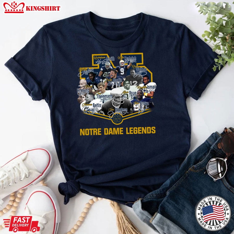 Notre Dame Fighting Irish Football Legends T-Shirt